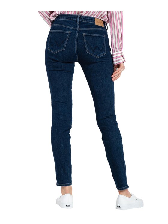 Wrangler Wrangler Jeansy W28KCY37P Granatowy Skinny Fit