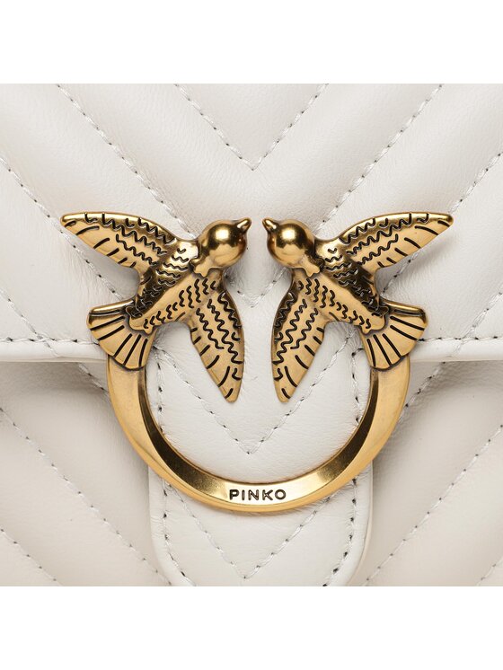 PINKO Pinko Ročna torba Love Mini Icon Wallet C PE 23 PLTT 100062 A0GK Écru