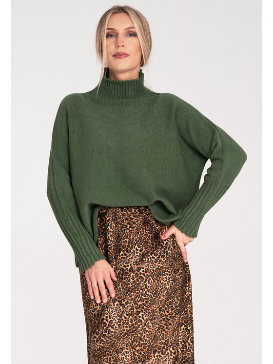FIGL FIGL Πουλόβερ M1101 Πράσινο Loose Fit