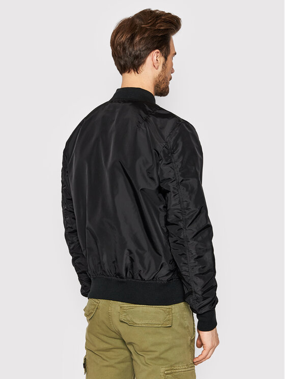 Alpha Industries Alpha Industries Kurtka bomber Ma-1 Tt Nasa 186101 Czarny Regular Fit
