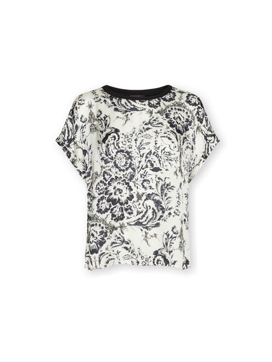 Elena Mirò Elena Mirò T-Shirt G006Z000635N033 Czarny Regular Fit