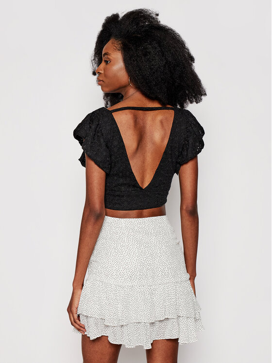 Guess Guess Blūze W1GP74 KALQ0 Melns Slim Fit