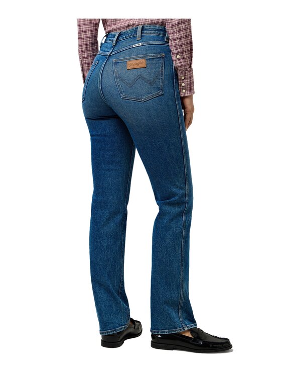 Wrangler Wrangler Jeansy Straight Niebieski Straight Fit