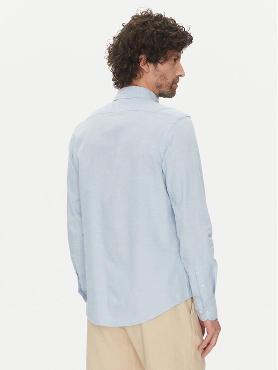 La Martina La Martina Camicia Alvin MAC006 TL141 Celeste Regular Fit