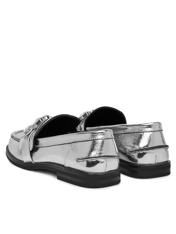 Eva Minge Eva Minge Loafersy AMARYLLIS-V1792B-315 Srebrny
