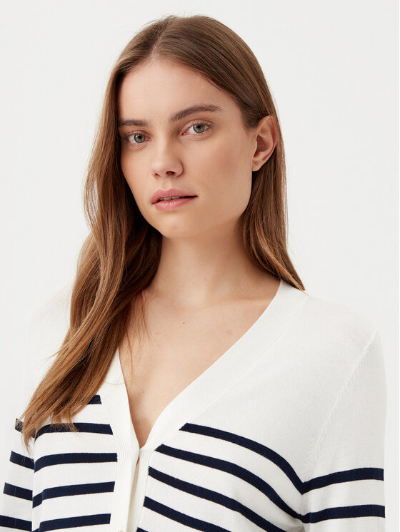 Vila Vila Cardigan Wennie 14100579 Alb Regular Fit