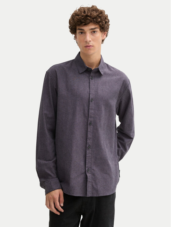 Tom Tailor Denim Košeľa 1042551 Fialová Relaxed Fit