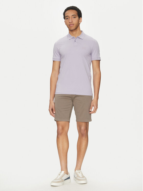 BOSS BOSS Polo marškinėliai Passenger 50507803 Violetinė Slim Fit