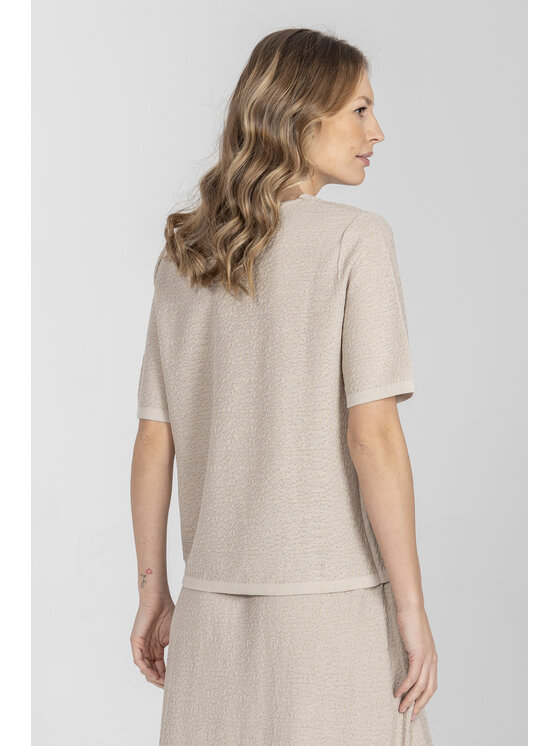 Deni Cler Milano Deni Cler Milano Sweter T-DC-S205-F2-20-12-1 Beżowy Regular Fit