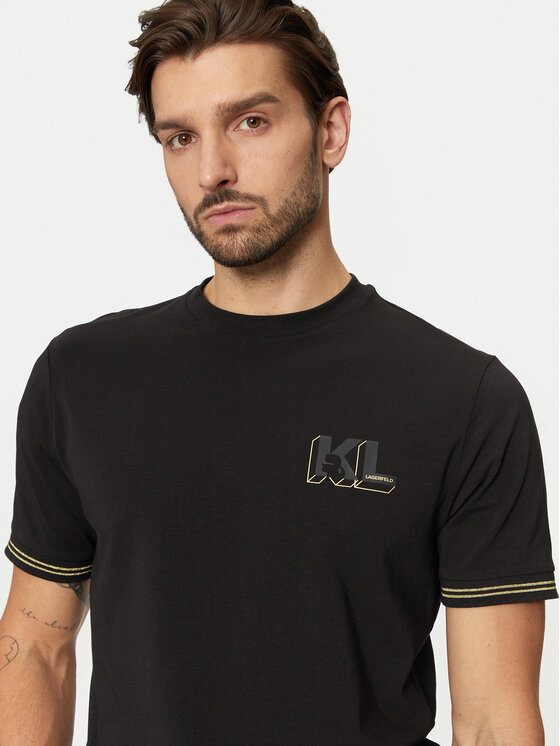 KARL LAGERFELD T-shirt 755463 551235 Crna Regular Fit