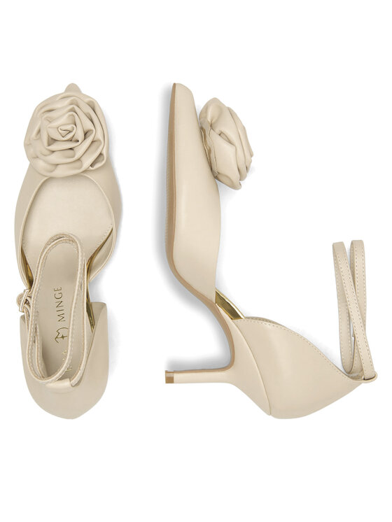 Eva Minge Eva Minge Pantofi cu toc subțire ROSE-V1520-15 Bej