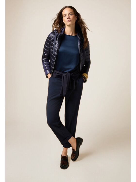 Oltre Oltre Pantaloni di tessuto P079R008667N034 Blu Regular Fit