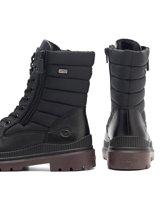 Remonte Remonte Schnürstiefeletten D0C76-01 Schwarz