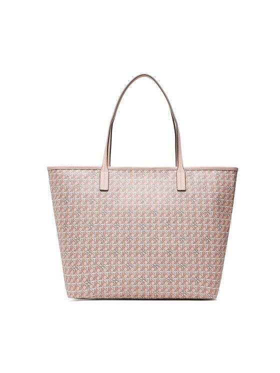 Tory Burch Tory Burch Borsetta Basketweave Tote 145634 Rosa