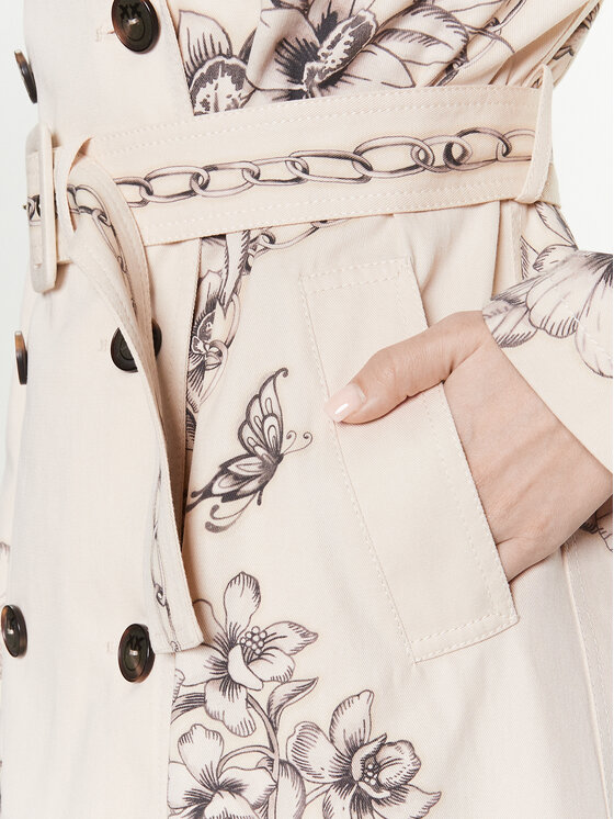 PINKO Pinko Trencz 100990 A0TL Beżowy Regular Fit