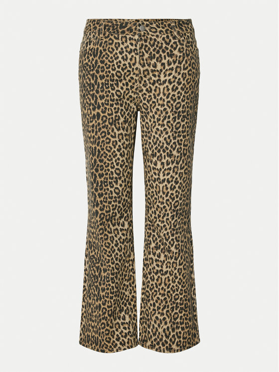 Pieces Pieces Jeansy Salume 17156943 Brązowy Straight Fit