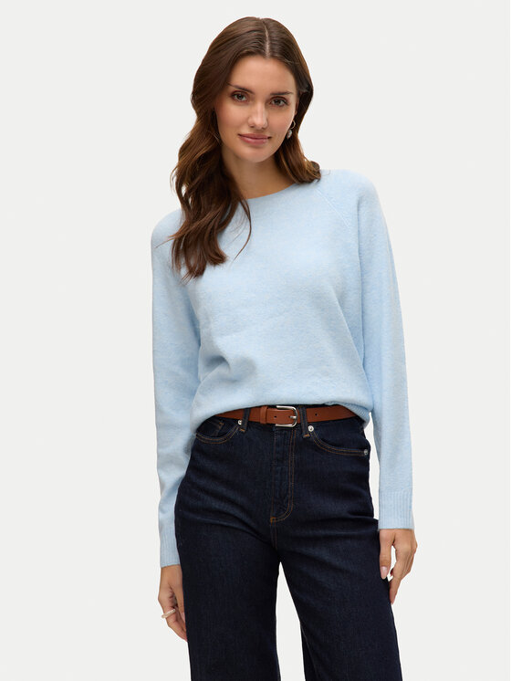 Vero Moda Vero Moda Pulover Doffy 10201022 Albastru celest Regular Fit