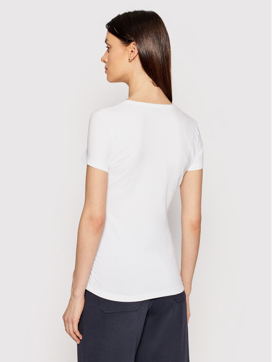 Lacoste Lacoste Marškinėliai TF0999 Balta Slim Fit