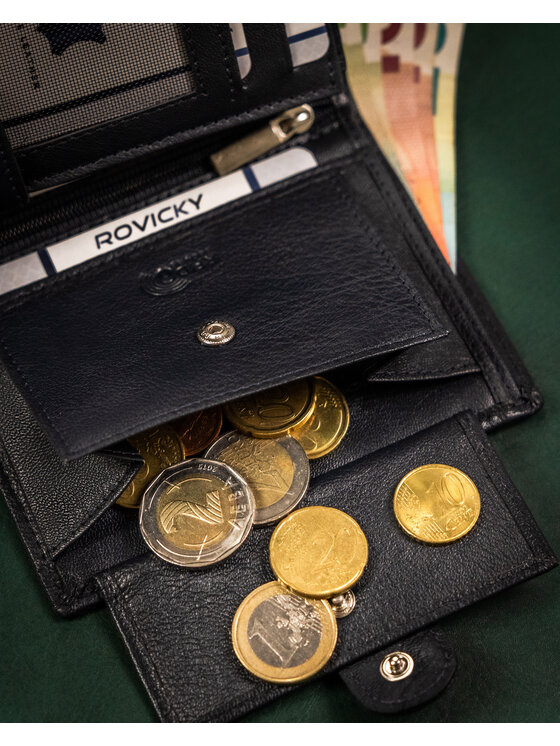 Rovicky Rovicky Duży Portfel Męski R-N4L-GAT Granatowy