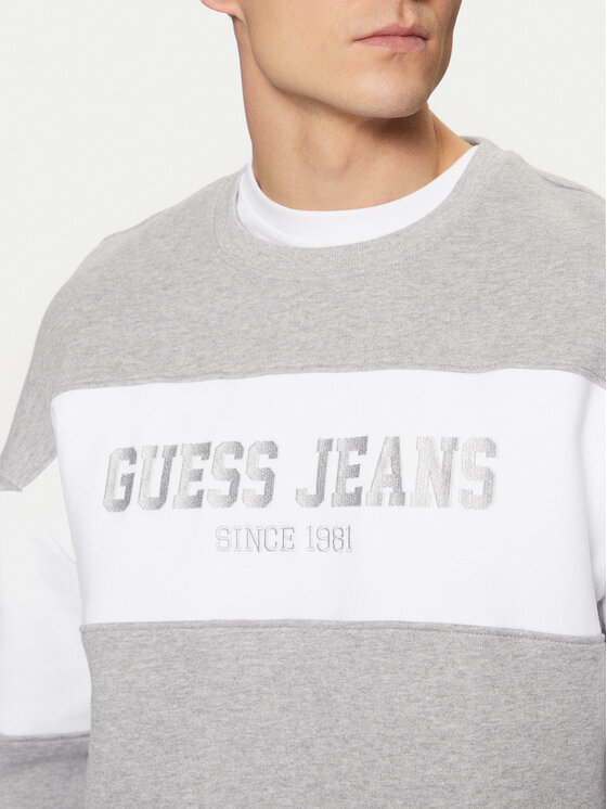 Guess Jeans Guess Jeans Majica dugih rukava M4BQ39 K9V31 Siva Regular Fit
