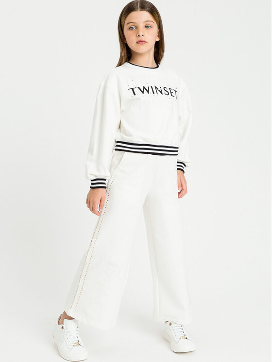 TWINSET TWINSET Sweter 231GJ2160 Biały Regular Fit
