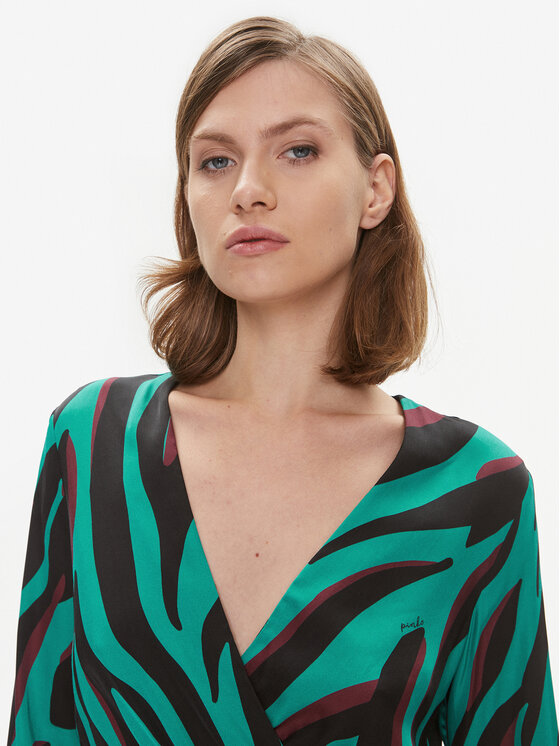 PINKO PINKO Sukienka koktajlowa Akihiro 102046 A1B7 Turkusowy Regular Fit