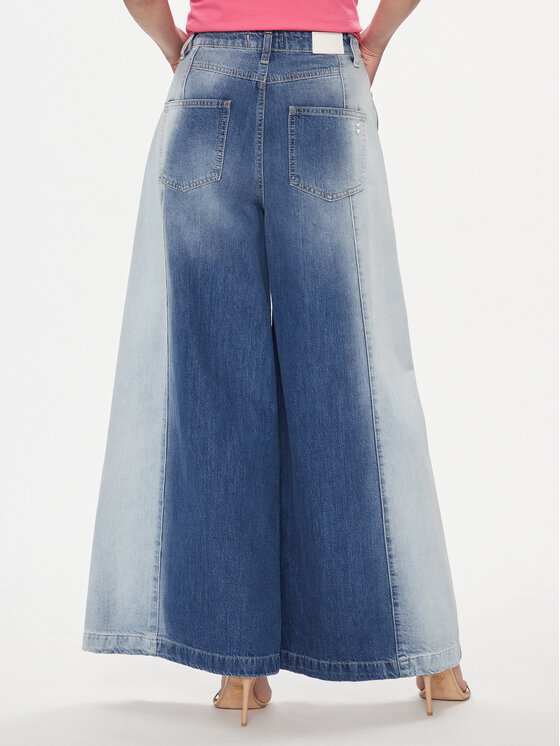Please Please Jeans hlače P2V3EH0NOX Modra Wide Fit