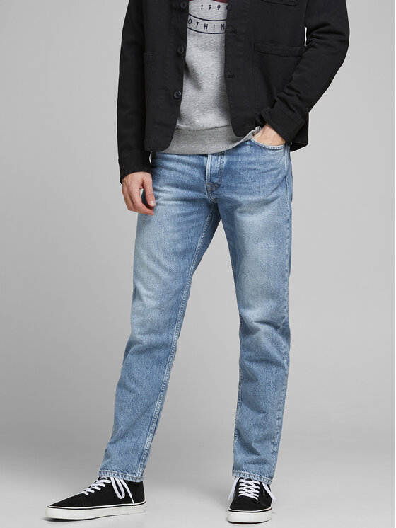 Jack&Jones Džinsi Chris 12193398 Zils Relaxed Fit