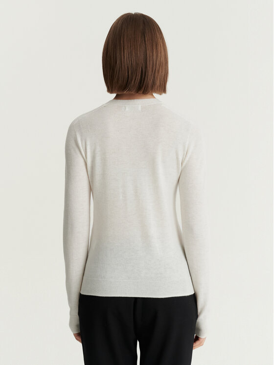 TATUUM TATUUM Sweter MERSA Kremowy Classic Fit