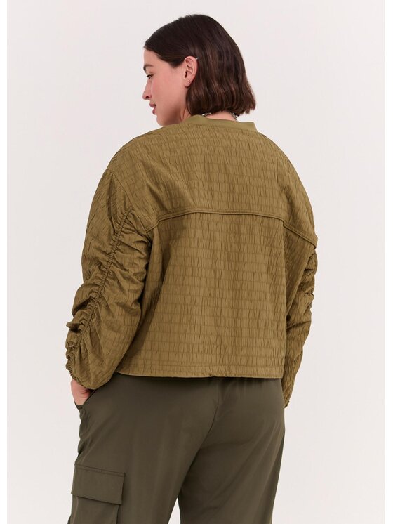 Fiorella Rubino Fiorella Rubino Cappotto invernale R006T001329N015 Verde Boxy Fit