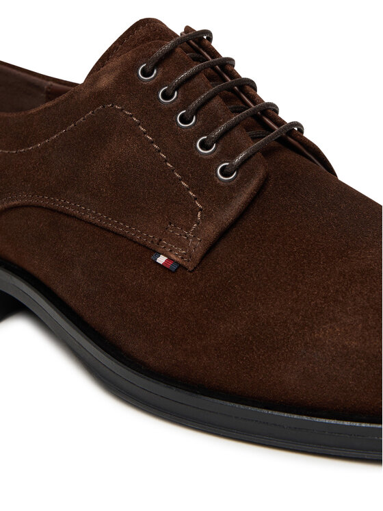 Tommy Hilfiger Tommy Hilfiger Cipele Corporate Derby FM0FM05582 Smeđa