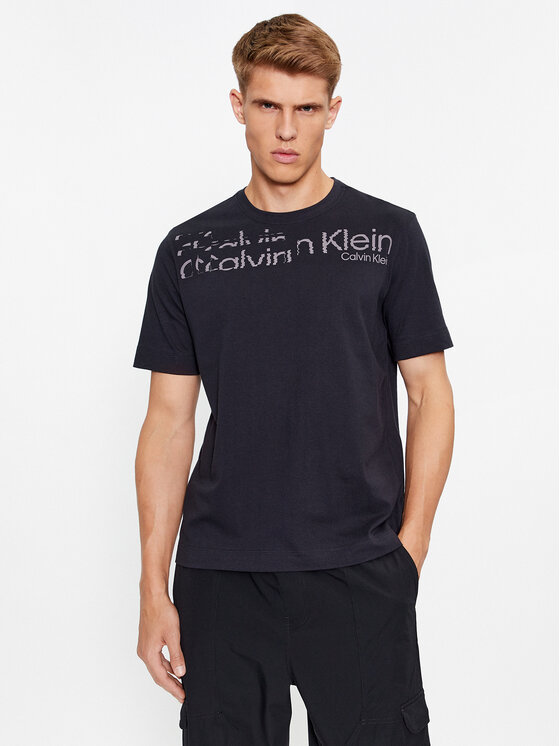 Calvin Klein Performance Marškinėliai 00GMF3K141 Juoda Regular Fit