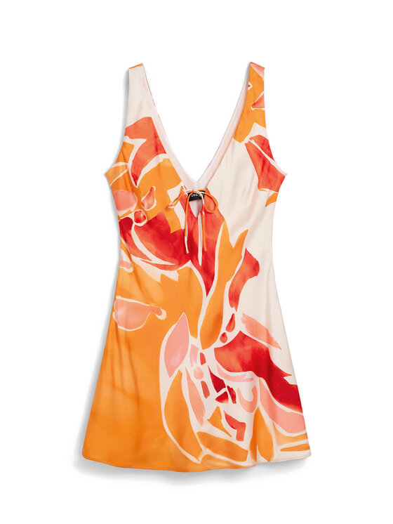 Desigual Desigual Vasarinė suknelė Delilah 26SWVW44 Oranžinė Regular Fit