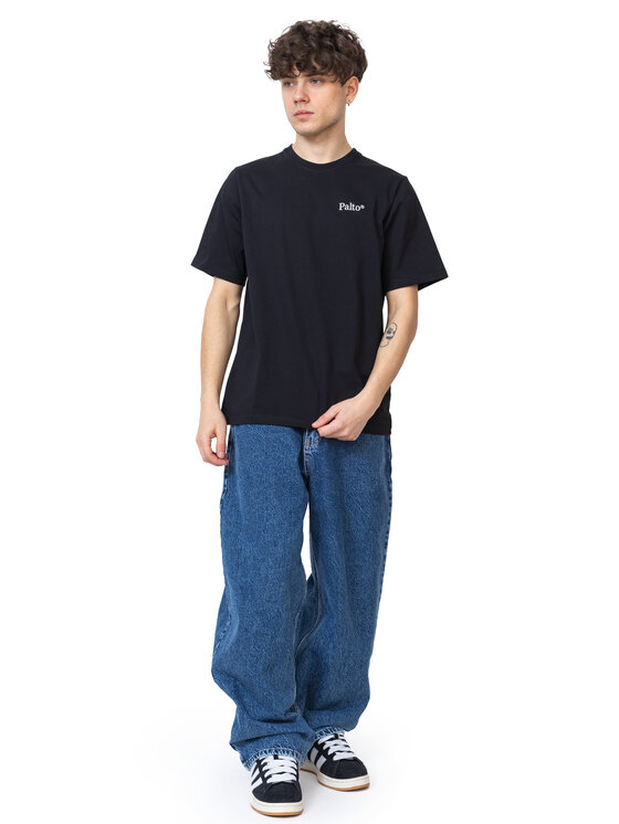 Palto Palto T-Shirt Camping Club Czarny Relaxed Fit