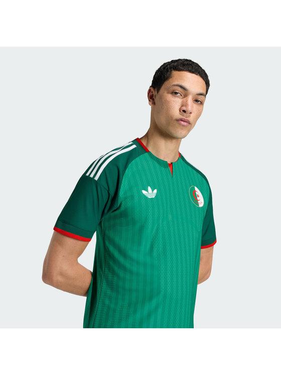 adidas adidas Koszulka techniczna Algeria 26 Away Authentic Jersey Zielony Slim Fit