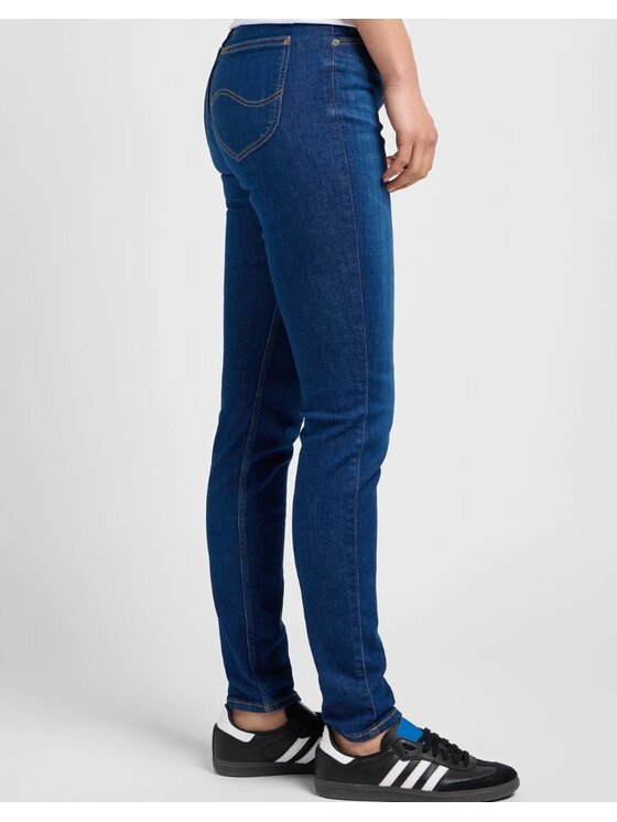 Lee Lee Jeansy Scarlett High Niebieski Skinny Fit
