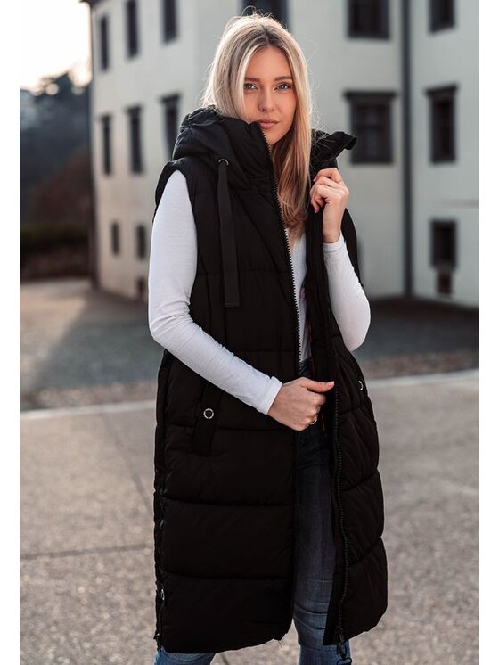 Navahoo Navahoo Bezrękawnik Schnuffelchen Czarny Casual Fit