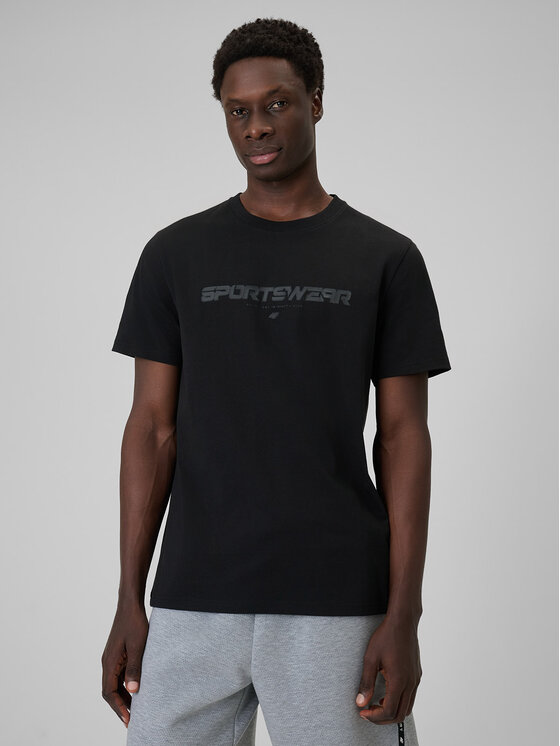 4F 4F T-Shirt BRAND CODE Czarny Regular Fit