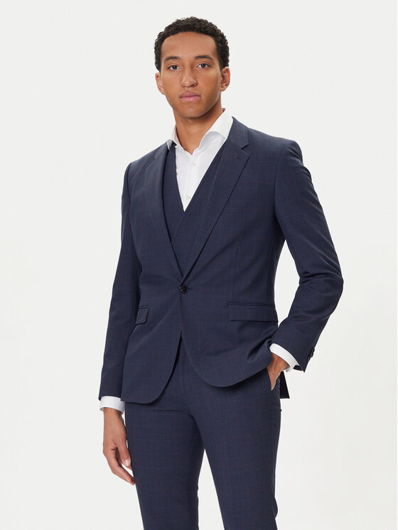 HUGO HUGO Costum Arti/Hesten242V1X 50547314 Bleumarin Extra Slim Fit