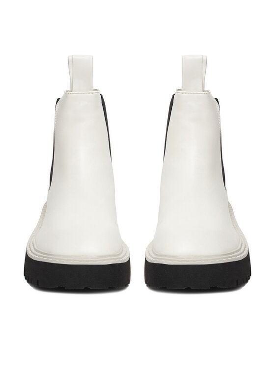 DeeZee DeeZee Μποτάκια με λάστιχο 88167 1-WHITE PU Λευκό