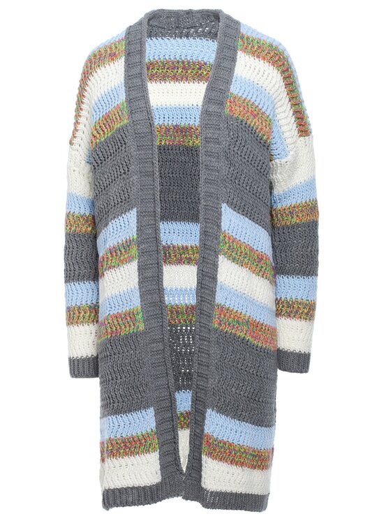 BeWear BeWear Kardigan bk036 Szary Baggy Fit