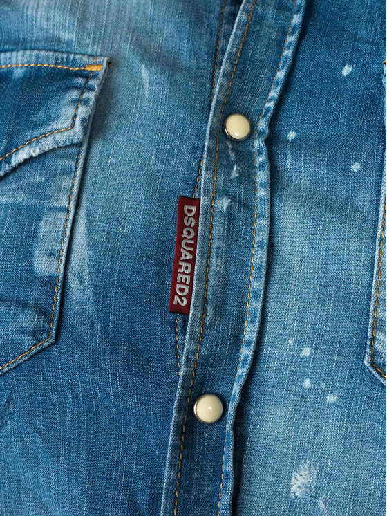 Dsquared2 Dsquared2 Koszula S74DM0301 | Classic Western Fit Niebieski Regular Fit