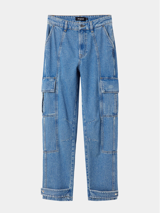Desigual Desigual Jeans 23WWDD40 Blau Cargo Fit