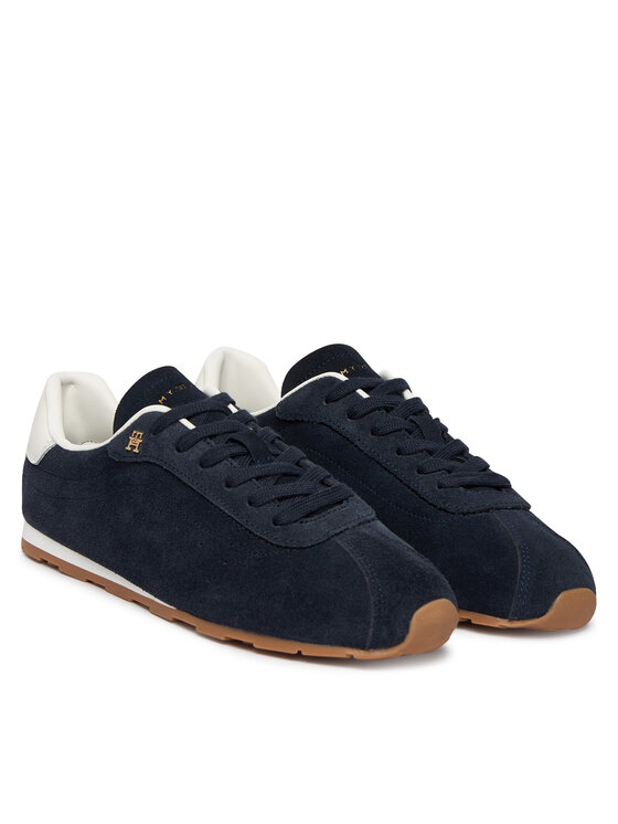 Tommy Hilfiger Tommy Hilfiger Snīkeri Th Bella Low Runner Suede FW0FW09189 Tumši zils