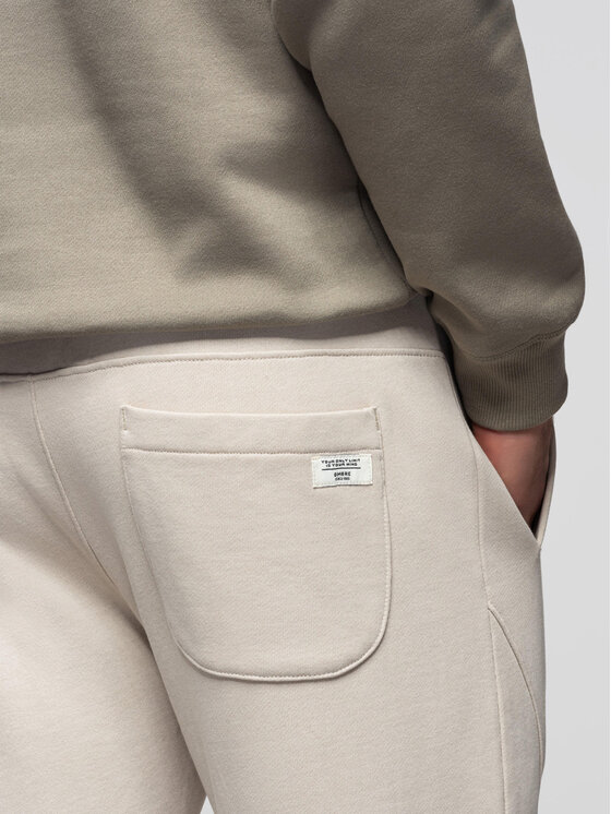 Ombre Ombre Spodnie dresowe OM-PABS-0305 Szary jasny Regular Fit