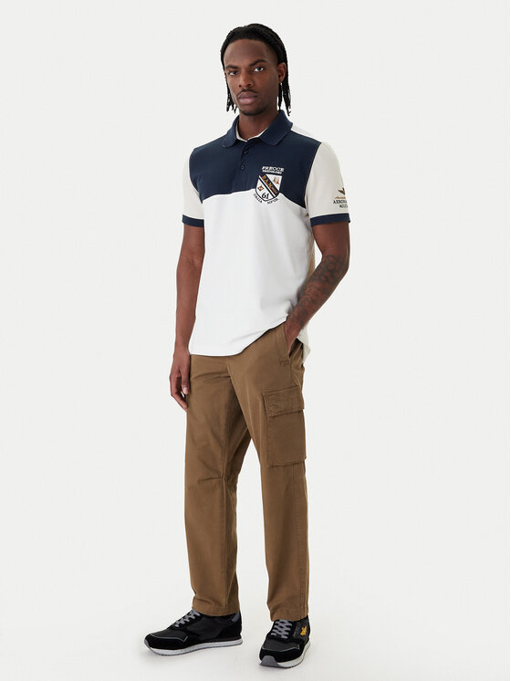 Aeronautica Militare Aeronautica Militare Tricou polo 261PO1915UP00191 Alb Regular Fit