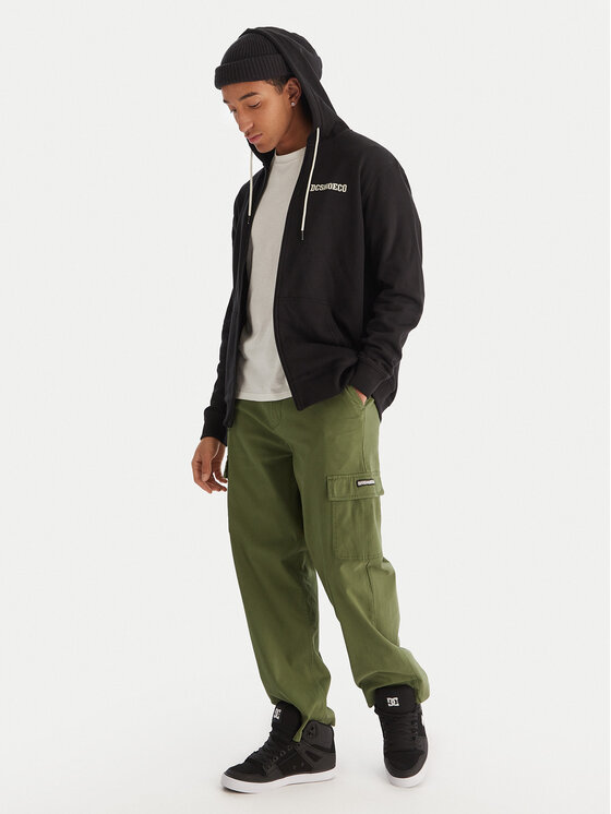 DC Shoes DC Shoes Džemperis ar kapuci Baseline ADYFT03389 Melns Regular Fit