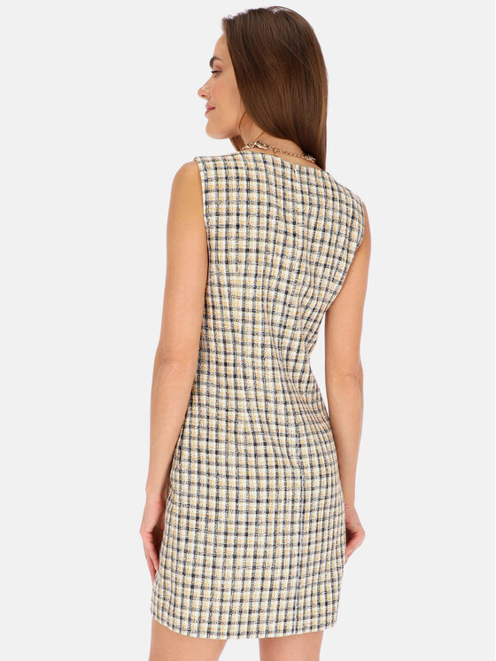 L’AF L’AF Sukienka codzienna Liberty Biały Slim Fit