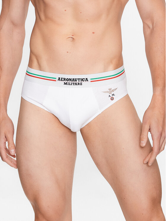 Aeronautica Militare Aeronautica Militare Set 2 parov spodnjic AM1USL002 Bela