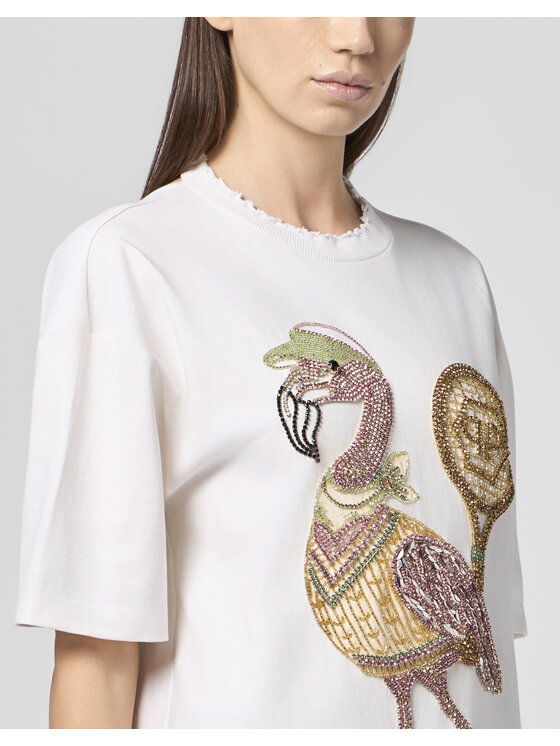 PHILIPP PLEIN PHILIPP PLEIN T-Shirt 30522 Bílá